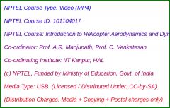 Introduction to Helicopter Aerodynamics and Dynamics (USB)