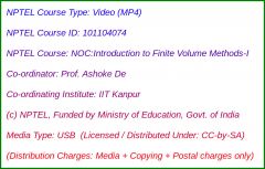 NOC:Introduction to Finite Volume Methods-I (USB)