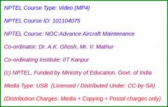 NOC:Advance Aircraft Maintenance