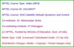 NOC:Satellite Attitude Dynamics and Control (USB)
