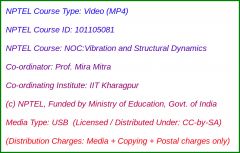 NOC:Vibration and Structural Dynamics (USB)