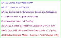 NOC:Interactomics: Basics and Applications (USB)