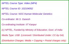 NOC:Human Molecular Genetics (USB)