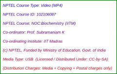 NOC:Biochemistry (IITM)