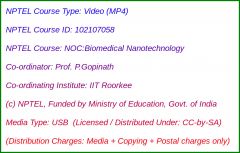 NOC:Biomedical Nanotechnology (USB)