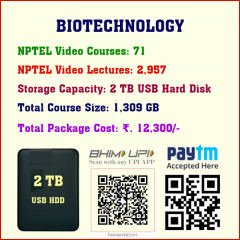 Biotechnology (71 Video Courses in 2 TB USB HDD) 