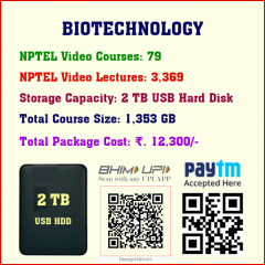 Biotechnology (79 Video Courses in 2 TB USB HDD) 