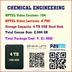 Chemical Engineering (104 Video Courses in 4 TB USB HDD)