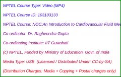 NOC:An Introduction to Cardiovascular Fluid Mechanics (USB)