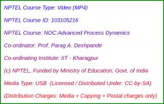 NOC:Advanced Process Dynamics