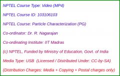 Particle Characterization (PG) (USB)