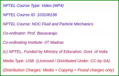 NOC:Fluid and Particle Mechanics (USB)