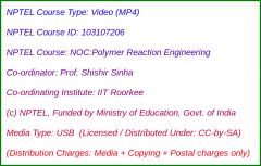 NOC:Polymer Reaction Engineering