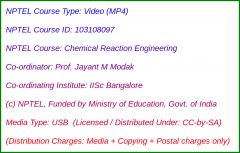 Chemical Reaction Engineering (USB)