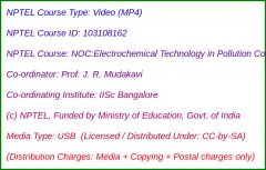 NOC:Electrochemical Technology in Pollution Control (USB)