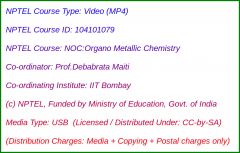 NOC:Organo Metallic Chemistry (USB)