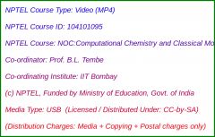 NOC:Computational Chemistry and Classical Molecular Dynamics (USB)