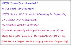 NOC:Concepts of Chemistry for Engineering