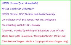 NOC:Nuclear and Radiochemistry