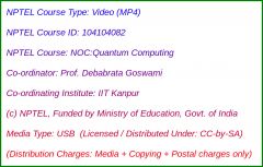 NOC:Quantum Computing (USB)