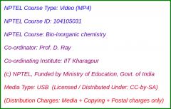 Bio-inorganic chemistry (USB)