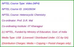 Heterocyclic Chemistry (USB)