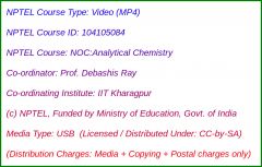 NOC:Analytical Chemistry (USB)