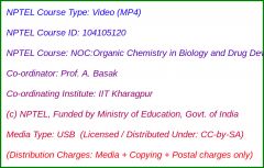 NOC:Organic Chemistry in Biology and Drug Development (USB)