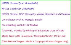 NOC:Chemistry: Atomic Structure and Chemical Bonding (USB)