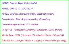 NOC:Elementary Electrochemistry