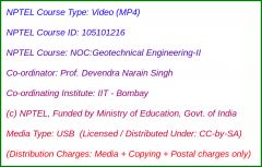 NOC:Geotechnical Engineering-II