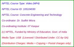 Concrete Engineering and Technology (USB)