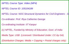 NOC:Structural Dynamics for Civil Engineers - SDOF systems (USB)