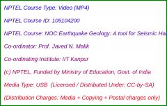 NOC:Earthquake Geology: A tool for Seismic Hazard Assessment (USB)