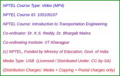 Introduction to Transportation Engineering (USB)