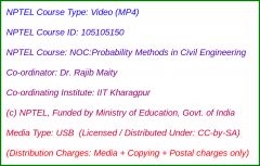 NOC:Probability Methods in Civil Engineering (USB)