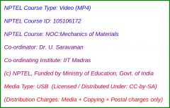 NOC:Mechanics of Materials (USB)