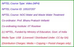 NOC:Water and Waste Water Treatment