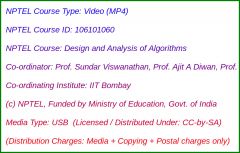 Design and Analysis of Algorithms (USB)
