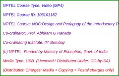 NOC:Design and pedagogy of the introductory programming course (USB)