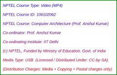 Computer Architecture (Prof. Anshul Kumar) (USB)