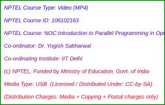 NOC:Introduction to Parallel Programming in OpenMP (USB)
