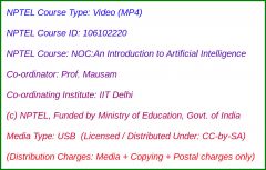NOC:An Introduction to Artificial Intelligence (USB)