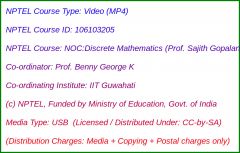 NOC:Discrete Mathematics 2019 (USB)