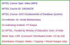NOC:Fundamentals of Database Systems (USB)
