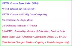 NOC:Big Data Computing (USB)