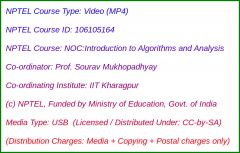NOC:Introduction to Algorithms and Analysis (USB)