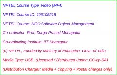 NOC:Software Project Management (USB)