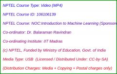 NOC:Introduction to Machine Learning (Sponsored by Arihant) USB