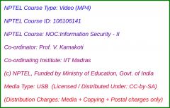 NOC:Information Security - II (USB)